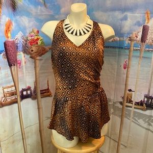 Vintage Carol Wior 1 Pc Swimsuit